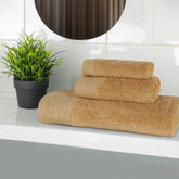 Rayon from Bamboo Eco-Friendly Fluffy Soft Solid 3 Piece Towel Set